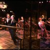 L-R) David Carroll, Michael Jeter and cast performing "We'll Take A Glass Together" in a scene from the Broadway production of the musical "Grand Hotel." (New York)