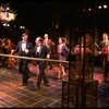 L-R) David Carroll, Michael Jeter and cast performing "We'll Take A Glass Together" in a scene from the Broadway production of the musical "Grand Hotel." (New York)
