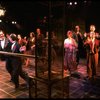 L-R) David Carroll, Michael Jeter and cast performing "We'll Take A Glass Together" in a scene from the Broadway production of the musical "Grand Hotel." (New York)