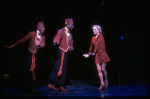 L-R) David Jackson, Danny Strayhorn and Jane Krakowski performing "I Want To Go To Hollywood" in a scene from the Broadway musical "Grand Hotel." (New York)
