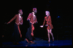 L-R) David Jackson, Danny Strayhorn and Jane Krakowski performing "I Want To Go To Hollywood" in a scene from the Broadway musical "Grand Hotel." (New York)