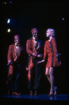 L-R) David Jackson, Danny Strayhorn and Jane Krakowski performing "I Want To Go To Hollywood" in a scene from the Broadway musical "Grand Hotel." (New York)