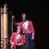 L-R) David Jackson and Danny Strayhorn as the Jimmys in a scene from the Broadway production of the musical "Grand Hotel." (New York)
