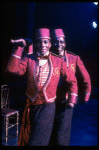 L-R) David Jackson and Danny Strayhorn as the Jimmys in a scene from the Broadway production of the musical "Grand Hotel." (New York)