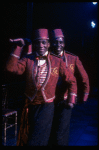 L-R) David Jackson and Danny Strayhorn as the Jimmys in a scene from the Broadway production of the musical "Grand Hotel." (New York)