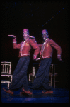 L-R) David Jackson and Danny Strayhorn as the Jimmys in a scene from the Broadway production of the musical "Grand Hotel." (New York)