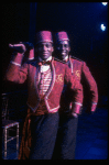 L-R) David Jackson and Danny Strayhorn as the Jimmys in a scene from the Broadway production of the musical "Grand Hotel." (New York)