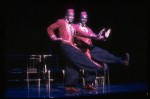 L-R) David Jackson and Danny Strayhorn as the Jimmys in a scene from the Broadway production of the musical "Grand Hotel." (New York)