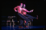 L-R) David Jackson and Danny Strayhorn as the Jimmys in a scene from the Broadway production of the musical "Grand Hotel." (New York)