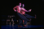 L-R) David Jackson and Danny Strayhorn as the Jimmys in a scene from the Broadway production of the musical "Grand Hotel." (New York)