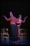 L-R) David Jackson and Danny Strayhorn as the Jimmys in a scene from the Broadway production of the musical "Grand Hotel." (New York)