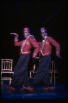 L-R) David Jackson and Danny Strayhorn as the Jimmys in a scene from the Broadway production of the musical "Grand Hotel." (New York)