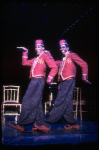 L-R) David Jackson and Danny Strayhorn as the Jimmys in a scene from the Broadway production of the musical "Grand Hotel." (New York)