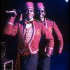 L-R) David Jackson and Danny Strayhorn as the Jimmys in a scene from the Broadway production of the musical "Grand Hotel." (New York)