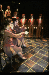 Scullery workers, bellboys and telephone operators in a scene from the Broadway production of the musical "Grand Hotel." (New York)