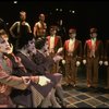 Scullery workers, bellboys and telephone operators in a scene from the Broadway production of the musical "Grand Hotel." (New York)