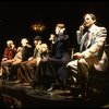 Actors J. Krakowski, T. Jerome, M. Jeter, K. Akers and D. Carroll on the phone in a scene from the Broadway production of the musical "Grand Hotel." (New York)