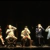 Actors J. Krakowski, T. Jerome, M. Jeter, K. Akers and D. Carroll on the phone in a scene from the Broadway production of the musical "Grand Hotel." (New York)