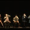 Actors J. Krakowski, T. Jerome, M. Jeter, K. Akers and D. Carroll on the phone in a scene from the Broadway production of the musical "Grand Hotel." (New York)