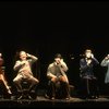 Actors J. Krakowski, T. Jerome, M. Jeter, K. Akers and D. Carroll on the phone in a scene from the Broadway production of the musical "Grand Hotel." (New York)