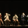 Actors J. Krakowski, T. Jerome, M. Jeter, K. Akers and D. Carroll on the phone in a scene from the Broadway production of the musical "Grand Hotel." (New York)