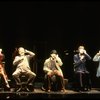 Actors J. Krakowski, T. Jerome, M. Jeter, K. Akers and D. Carroll on the phone in a scene from the Broadway production of the musical "Grand Hotel." (New York)