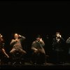 Actors J. Krakowski, T. Jerome, M. Jeter, K. Akers and D. Carroll on the phone in a scene from the Broadway production of the musical "Grand Hotel." (New York)