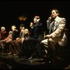 Actors J. Krakowski, T. Jerome, M. Jeter, K. Akers and D. Carroll on the phone in a scene from the Broadway production of the musical "Grand Hotel." (New York)