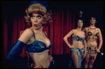 L-R) Sally Cooke, Mary Louise Wilson and Gloria Rossi performing "You Gotta Have A Gimmick" in a scene from the Broadway revival of the musical "Gypsy." (New York)