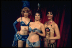 L-R) Sally Cooke, Mary Louise Wilson and Gloria Rossi performing "You Gotta Have A Gimmick" in a scene from the Broadway revival of the musical "Gypsy." (New York)