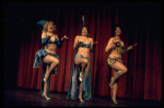 L-R) Sally Cooke, Mary Louise Wilson and Gloria Rossi performing "You Gotta Have A Gimmick" in a scene from the Broadway revival of the musical "Gypsy." (New York)