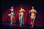 L-R) Sally Cooke, Mary Louise Wilson and Gloria Rossi performing "You Gotta Have A Gimmick" in a scene from the Broadway revival of the musical "Gypsy." (New York)