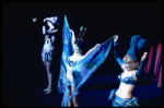 R-L) Sally Cooke, Mary Louise Wilson and Gloria Rossi performing "You Gotta Have A Gimmick" in a scene from the Broadway revival of the musical "Gypsy." (New York)