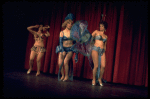 L-R) Gloria Rossi, Sally Cooke and Mary Louise Wilson performing "You Gotta Have A Gimmick" in a scene from the Broadway revival of the musical "Gypsy." (New York)