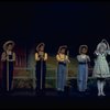 Maureen Moore, Caroline the Cow and dancers performing in a scene from the Broadway revival of the musical "Gypsy." (New York)