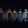Maureen Moore, Caroline the Cow and dancers performing in a scene from the Broadway revival of the musical "Gypsy." (New York)