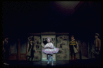 Bonnie Langford as Baby June w. her Newsboys performing "Let Me Entertain You" in a scene from the Broadway revival of the musical "Gypsy." (New York)