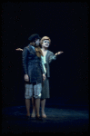 L-R) Zan Charisse and Angela Lansbury performing "Everything's Coming Up Roses" in a scene from the Broadway revival of the musical "Gypsy." (New York)