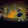 R-L) Bonnie Langford and Lisa Peluso performing "Let Me Entertain You" in a scene from the Broadway revival of the musical "Gypsy." (New York)