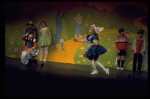 R-L) Bonnie Langford and Lisa Peluso performing "Let Me Entertain You" in a scene from the Broadway revival of the musical "Gypsy." (New York)