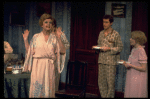 Angela Lansbury (L) and Maureen Moore (R) in a scene from the Broadway revival of the musical "Gypsy." (New York)