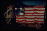 Caroline the Cow and the Torreodorables making an American Flag in a scene from the Broadway revival of the musical "Gypsy." (New York)