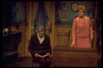 L-R) Ed Riley and Angela Lansbury in a scene from the Broadway revival of the musical "Gypsy." (New York)