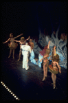 Zan Charisse and strippers in the Garden of Eden in a scene from the Broadway revival of the musical "Gypsy." (New York)