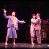C-R) Crista Moore & Jonathan Hadary cowering while Tyne Daly sings "Everything's Coming Up Roses" in a scene from the Broadway revival of the musical "Gypsy." (New York)