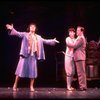 C-R) Crista Moore & Jonathan Hadary cowering while Tyne Daly sings "Everything's Coming Up Roses" in a scene from the Broadway revival of the musical "Gypsy." (New York)