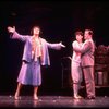 C-R) Crista Moore & Jonathan Hadary cowering while Tyne Daly sings "Everything's Coming Up Roses" in a scene from the Broadway revival of the musical "Gypsy." (New York)