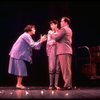 C-R) Crista Moore & Jonathan Hadary cowering while Tyne Daly sings "Everything's Coming Up Roses" in a scene from the Broadway revival of the musical "Gypsy." (New York)
