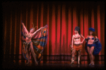 L-R) Barbara Erwin, Jana Robbins and Anna McNeely performing "You Gotta Have a Gimmick" from the Broadway revival of the musical "Gypsy." (New York)