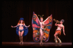 L-R) Anna McNeeley, Barbara Erwin and Jana Robbins performing "You Gotta Have a Gimmick" from the Broadway revival of the musical "Gypsy." (New York)